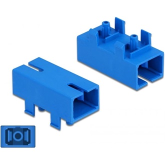 Delock SC Simplex -> SC Simplex F/F adapter kék Single-mode