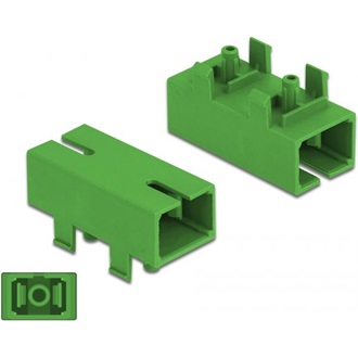 Delock SC Simplex -> SC Simplex F/F adapter zöld single-mode