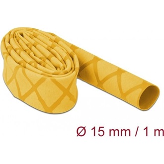 Delock Zsugorcső X-mintás nem csúszós 1 m x 15 mm sárga