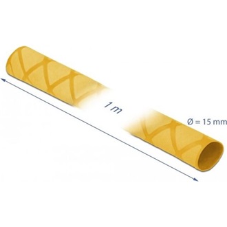 Delock Zsugorcső X-mintás nem csúszós 1 m x 15 mm sárga