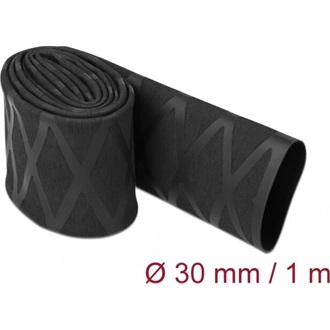 Delock Zsugorcső X-mintás nem csúszós 1 m x 30 mm fekete