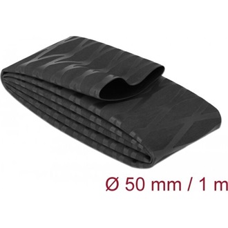 Delock Zsugorcső X-mintás nem csúszós 1 m x 50 mm fekete