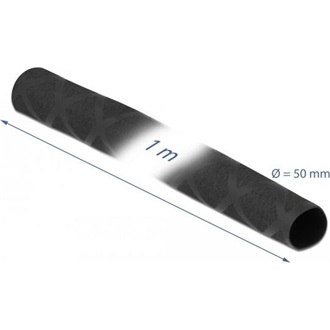 Delock Zsugorcső X-mintás nem csúszós 1 m x 50 mm fekete
