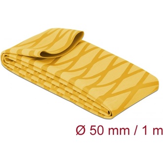 Delock Zsugorcső X-mintás nem csúszós 1 m x 50 mm sárga