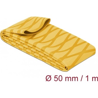 Delock Zsugorcső X-mintás nem csúszós 1 m x 50 mm sárga
