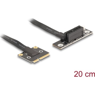 Delock adapter Mini PCIe apa PCIe 3.0 x1 női PCIe 3.0 x1 90 -os szögben, 20 cm-es kábellel