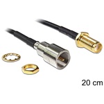 Delock SMA -> FME M/F antenna kábel 0.2m fekete