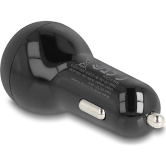 Delock autós töltő 2 x USB Type-C  PD 3.0 40 W teljesítménnyel
