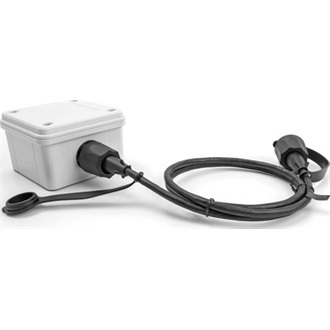 Delock RJ45 CAT6 STP -> M/M adatkábel 1m fekete IP68, védőfedéllel kültéri használatra