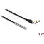 Delock hőmérséklet-érzékelő kábel 3,5 mm-es 3 tűs sztereó jack csatlakozó DS18B20, 1 m