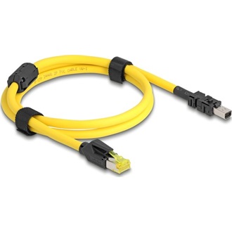 Delock kábel RJ45 dugó Cat.6-Mini I/O 8 tűs D-alakú 2-es típusú dugó 1 m sárga