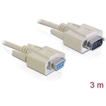 Delock Serial RS-232 M/F adatkábel 3m fehér