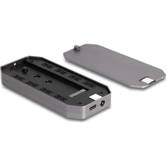 Delock külső játékház M.2 NVMe PCIe SSD-hez SuperSpeed USB 20 Gbps (USB 3.2 Gen 2x2) USB Type-C csatlakozóval és RGB LED