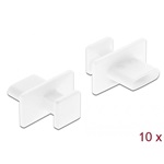 Delock nagy fogantyűval USB-C dugó portvédő fehér 10db