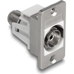 Delock panel tartó IEC anya-F anya ezüst / fehér