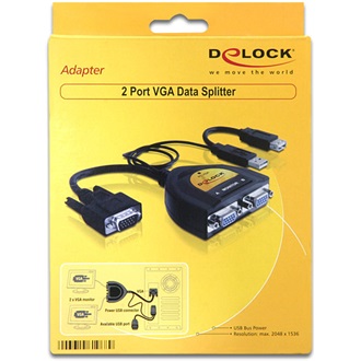 Delock 2 portos VGA splitter 450MHz