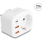 Delock tápcsatlakozó gyerekzárral és USB PD töltővel 20 W