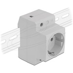 Delock tápcsatlakozó oldalsó földelő érintkezővel a DIN-sínhez