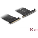 Delock x16 male - x16 slot 90° kábellel 30cm 1-port PCIe x16 riser kártya