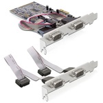 Delock PCI-E x1 - 4 soros port IO vezérlő