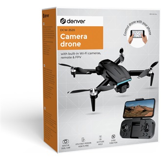 Denver DCW-3520 rádió távirányítású drón fekete