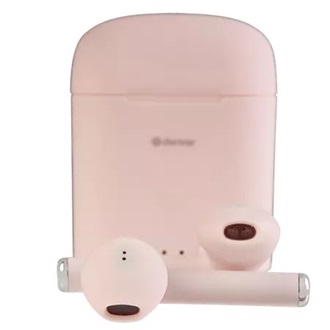 Denver TWE-46 True Wireless fülhallgató headset rózsaszín