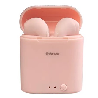 Denver TWE-46 True Wireless fülhallgató headset rózsaszín