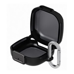 Designed for SAMSUNG műanyag tok ütésállóság, karabíner, FEKETE Samsung Galaxy Buds 4/4 Pro