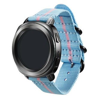 Designed for SAMSUNG pótszíj univerzális, csíkos, VILÁGOSKÉK/RÓZSASZÍN