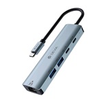 Devia Leopard 6-portos USB-C hub szürke