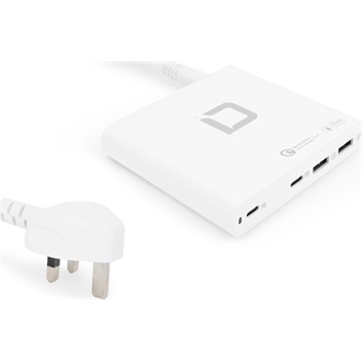 Dicota Charger Universal PRO 120W univerzális hálózati töltő adapter fehér (PD3.0/QC4.0)