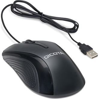 Dicota D32011 optikai USB egér fekete-szürke