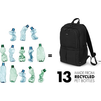 Dicota Eco Backpack Scale 15-17,3" notebook hátizsák fekete