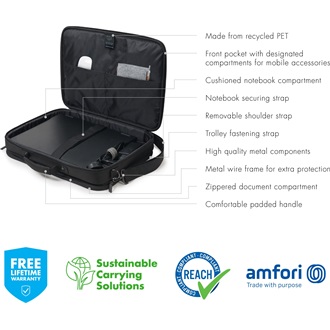 Dicota Eco Multi Plus Base 14-15,6" notebook oldaltáska fekete