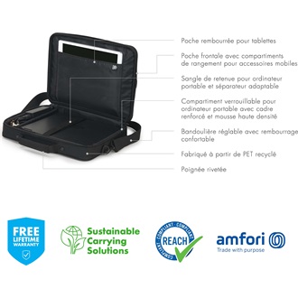 Dicota Eco Multi Plus Scale 14-15,6" notebook oldaltáska fekete