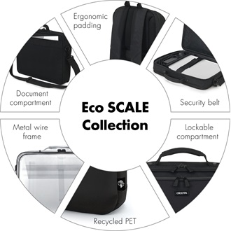 Dicota Eco Multi Plus Scale 14-15,6" notebook oldaltáska fekete