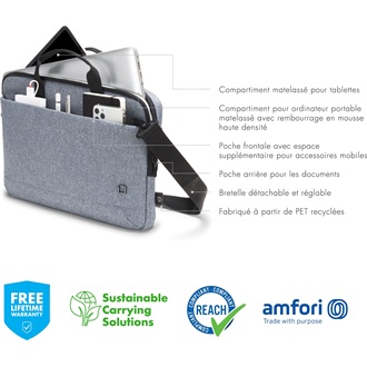 Dicota Eco Slim Case Motion Blue Denim 14-15,6" notebook oldaltáska kék