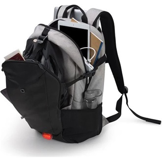 Dicota GO 13-15,6" notebook poliészter hátizsák szürke-fekete 22L