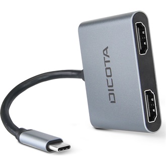 Dicota Portable 4-in-1 Mini Docking Station 4K PD 4-port 100W USB-C dokkoló ezüst