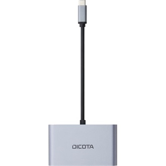 Dicota Portable 5-in-1 Mini Docking Station 4K PD 5-port 100W USB-C dokkoló ezüst