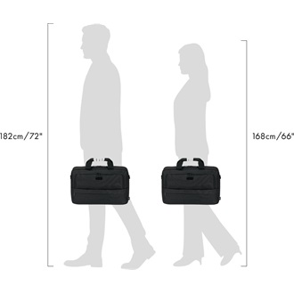 Dicota Top Traveller Eco Core 15-17,3" notebook oldaltáska fekete