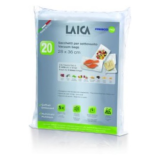 Laica VT3604 légcsatornás BPA mentes vákuum csomagoló zacskó 20db