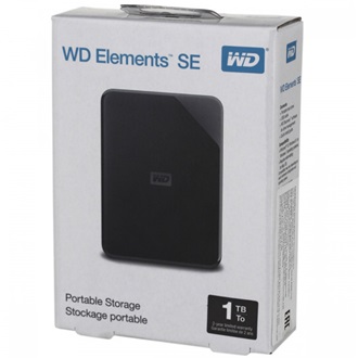 Western Digital Elements SE Portable 1TB USB-A 3.0 2,5" külső HDD fekete