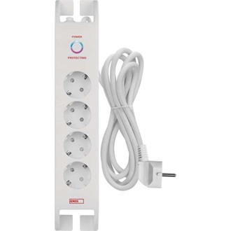 EMOS P54212 2m 900J SCHUKO 4 csatlakozós túlfeszültség védett elosztó