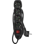 EMOS PC1421R 4 aljzat 1,5méter 1,5mm2 kapcsolós fekete hosszabbító