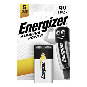 ENERGIZER ALKALINE POWER tartós elem (6LR61, 9V, alkáli) 1db/csomag