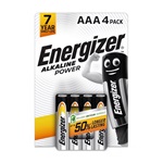 ENERGIZER ALKALINE POWER tartós elem (AAA, LR03, 1.5V, alkáli) 4db/csomag