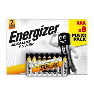 ENERGIZER ALKALINE POWER tartós elem (AAA, LR03, 1.5V, alkáli) 8db/csomag