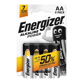 ENERGIZER ALKALINE POWER tartós elem (AA, LR6, 1.5V, alkáli) 4db/csomag