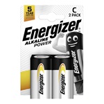 ENERGIZER ALKALINE POWER tartós elem (C, LR14, 1.5V, alkáli) 2db/csomag